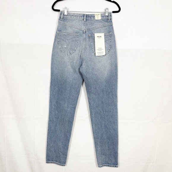 Rolla’s Elle Jean Super High Rise Relaxed Garage Worn Blue - Picture 4 of 16